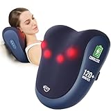 ALLJOY Massagegerät Nackenmassagegerät mit Wärmefunktion, Kabelloses Shiatsu...