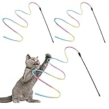 Molain Cat Zauberstab Regenbogenspielzeug 3pcs Rainbow Ribbon Zauberstab für...