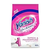 Vanish Oxi Action Polster- und Teppichreiniger Pulver – 1 x 820 g - Großflächen...