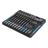 10 Kanal Audio-DJ-Mixer Soundboard-Konsolensystem, Audio-Mischer DJ Mischer audio Mixer,...