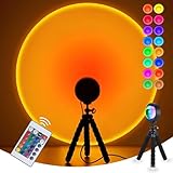 Balkwan Sunset lamp 16 Farben Sonnenuntergangslampe Fernbedienung zum Einstellen des...