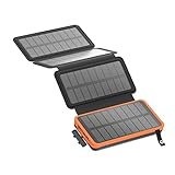 Solar Ladegerät Power Bank 26800mAh - BRENCIL Solar Powerbank 3A Schnelles Aufladen 3...