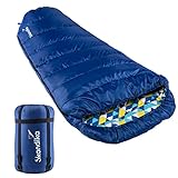 Skandika Schlafsack Vegas Flanell | XXL Mumienschlafsack mit Flanell Baumwoll...