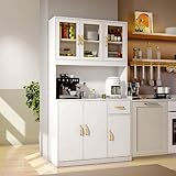 VOWNER Küchenschrank, Küchenbuffet, Vitrinenschrank, Buffetschrank, Mehrzweckschrank,...