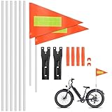 Fahrrad Wimpel, 2 Stück Fahrrad Fahne 180cm Fahrradwimpel Verstellbare, Kinderfahrrad...