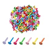 Musterbeutelklammern Musterklammern Metall100stk Rundkopfklammern Mini Brads Leicht und...