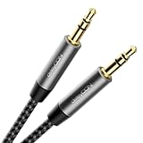 deleyCON 0,5m Nylon 3,5mm Klinke Audio Stereo AUX Kabel Klinkenkabel Audiokabel...
