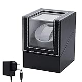 Mcbazel Automatische Uhrenbeweger Box aus PU Leder für Automatikuhren. Aufbewahrung und...