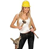Amakando Gelber Bauhelm Bauarbeiter Helm Handwerker Schutzhelm Bauarbeiterhelm...