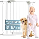 ib style Treppenschutzgitter für Babys Berrin 58-185 cm, Türschutzgitter,...