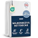 Dreamzie - Milbenbezug Bettdecke 135x200 cm - Allergiker Bettwäsche Encasing -...