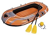 Bestway 61062 - Bootsset 198 x 122 cm - Schlauchboot mit Luftpumpe und Paddel