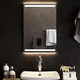 vidaXL LED Badspiegel Beleuchtung Wandspiegel Lichtspiegel Badezimmerspiegel Bad...