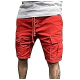 Ni_ka Arbeitshose für Herren, elastisch, lässig, Strand, Sporthose, Cargohose, Jogger,...