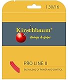 Kirschbaum Unisex – Erwachsene Pro Line 2 Tennis-Saite, rot-rot, 1,30 mm x 12...
