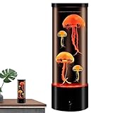 Quallen-Tanklampen für Zuhause, 7 Farben wechselnde Quallenlampe, USB-betriebene...