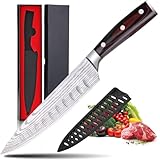 Astylway Kochmesser 20cm 5Cr15MoV Handgeschmiedetes profi Küchenmesser aus Deutschem...