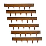 Rasen 6 Stück vorrostige COR-Ten Stahl Landschaftsbandschaft 43.3 'L x 8' H...