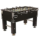 Bandito Kickertisch Profi Soccer Deluxe schwarz, massiver und robuster 80 kg...