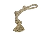 Nobby Rope Toy, Spielseil doppelt Sisal-Cotton-Mix natur 60 cm; 600 g; 3 Knoten