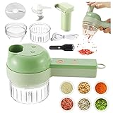 4-in-1 Elektro Gemüsehobel set, Gemüseschneider, Multifunktions-schneider,...