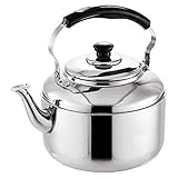 Herdplatte Wasserkocher Pfeifkessel 304 Edelstahl Herdplatte Teekanne funktioniert mit...