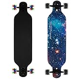 Longboard Skateboard Cruiser komplettes Board, sowie PU-Blinkräder, Ahorn Longboard...