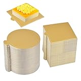 200Stk Törtchen Untersetzer Mini Mousse Kuchen Bord Kuchenbretter Papier...