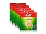 Melitta Rundfilterpapier 1, Naturbraun, 5er pack