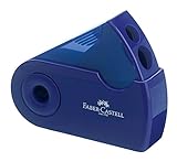 FABER-CASTELL 182701 - Doppelspitzdose Sleeve, rot und blau sortiert, keine...