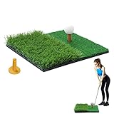 Golf Übungsmatte, 30 x 30cm Golf Matte, Abschlagmatte Golf im Innen und...