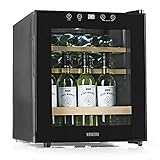 N8WERK Weinkühlschrank für bis zu 15 Flaschen Wein | Leise...
