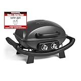 BURNHARD 2-Brenner Gasgrill Wayne – Tragbarer Balkongrill - Tischgasgrill klein mit...