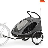 hauck 2in1 Fahrradanhänger & Buggy für 2 Kinder ab 6 Monaten bis 120 cm oder 22 kg Dryk...