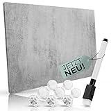 Wiaret Magnettafel Memoboard Magnetpinnwand für jede Art von Magneten zum Beschriften -...