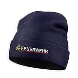 BACKDRA 3M Thinsulate Wintermütze Bestickt Feuerwehr + Baden-Württemberg Emblem Stauffer...