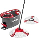 Vileda Turbo Wischmopp Komplett Set mit extra 2in1 Moppkopf, Bodenwischer mit...