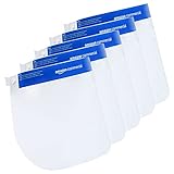 AmazonCommercial Visier Gesichtsschutz, Face Shield mit Breitem Visier, Leicht zu Reinigen...