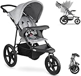 Moby-System Runner Mountain Dreirad-Kinderwagen mit Regenschutz, 5-Punkt-Gurt, Reflektoren...