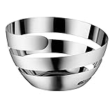 WMF Peel Obstkorb groß 26 cm, dekorative Obstschale, Brotkorb, Cromargan...