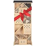 Gardigo Insektenhotel XXXL - Insektenhaus 115 cm groß aus Holz I Nistkasten für...