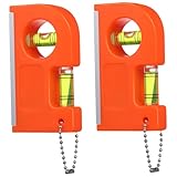 Kisangel 2 Stück Praktische Mini Wasserwaage Magnetisch Aluminiumlegierung Hoher...