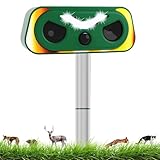 Katzenschreck Ultraschall, Solar Tiervertreiber Katzenvertreiber 2 Modi, Ultraschall...