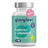 Hyaluronsäure Kapseln 500mg + Zink, Biotin, Vitamin C & Selen - ActiHyal®...