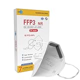 20 st. FFP3 Maske + Einsteller | 7 Schichten, CE-geprüfte, zertifizierter Schutz | Einweg...