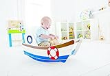 Hape Wellenschaukler aus Holz, Schaukelspielzeug in Bootsoptik für Kinder ab 12 Monaten