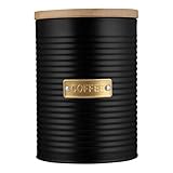 TYPHOON OTTO Kollektion Kaffeedose luftdicht, Schwarze Dose für Kaffeebohnen,...