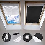 Johgee Dachfenster Rollo Thermo Sonnenschutz Silberbeschichtung Verdunkelungsrollo für...