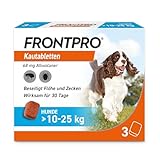 FRONTPRO Hund L - Kautablette gegen Zecken & Flöhe (Hunde 10 bis 25 kg) - 3X Kautabletten...