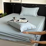 JIANINGHOME Jersey spannbettlaken 150x200 Spannbettlaken aus Strick-Baumwolle, ultraweich,...